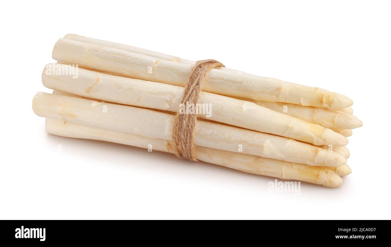 white asparagus path isolated on white Stock Photo