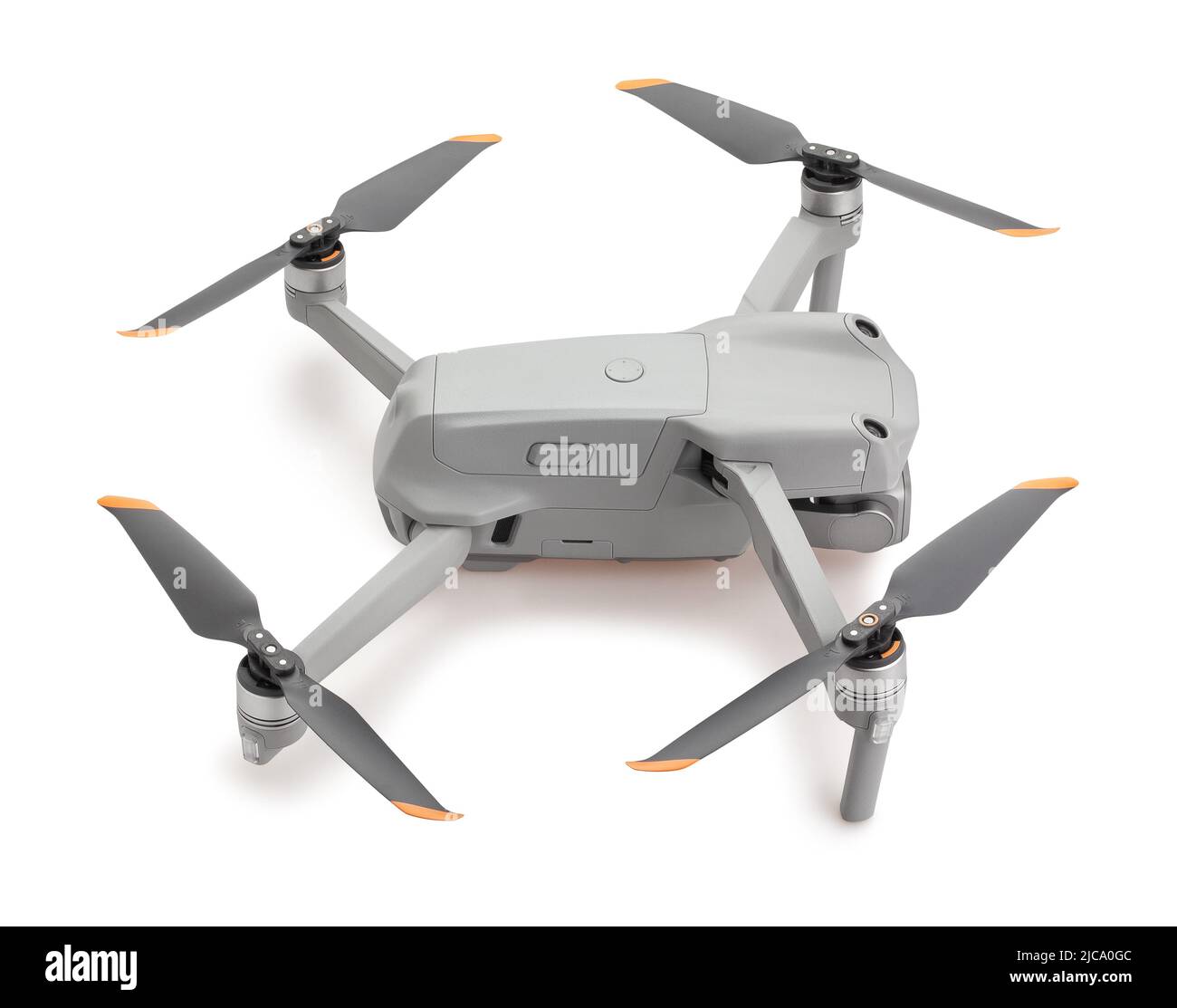 drone path isolated on white Stock Photo