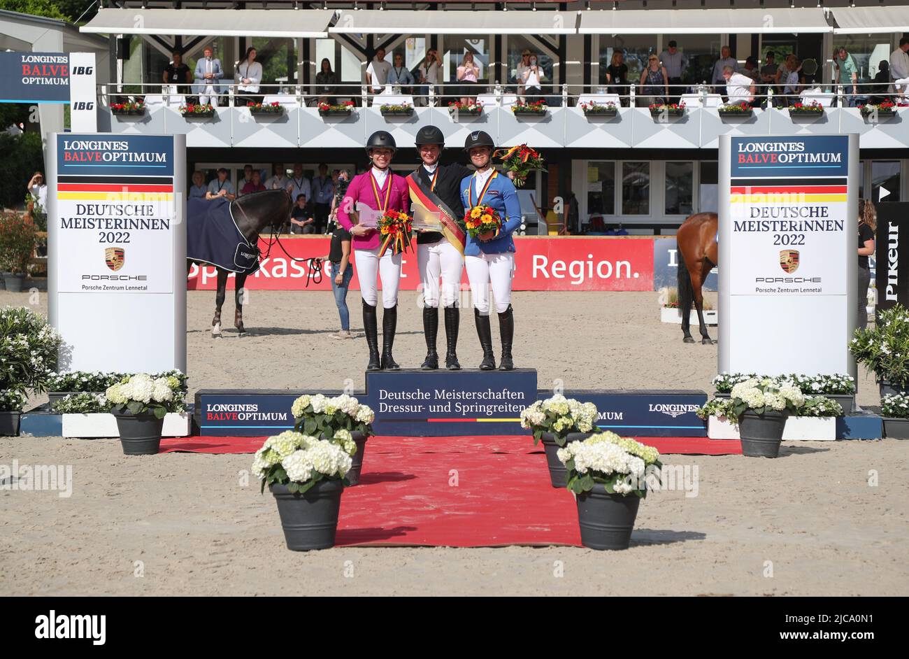 Balve, Germany. 11th June, 2022. Equestrian sport: German championship ...
