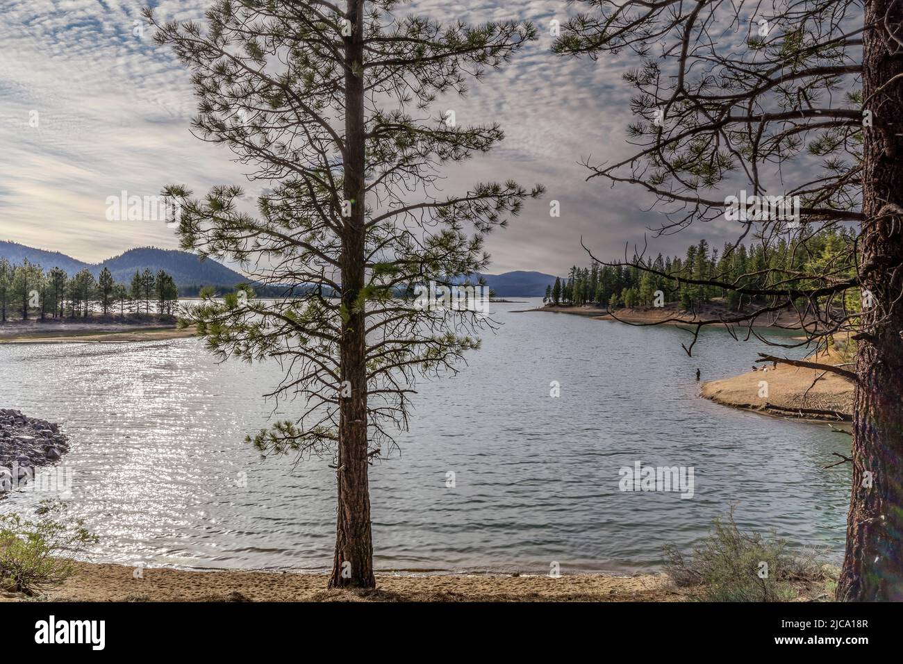 Lake Davis a reservoir located in California Stock Photo Alamy