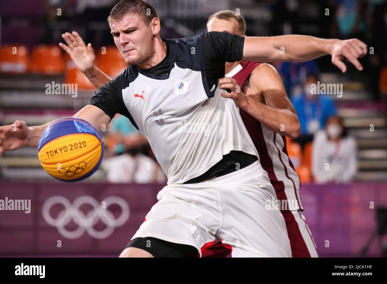 JULY 28th, 2021 - TOKYO, JAPAN: Ilia Karpenkov of Russia #9 in action