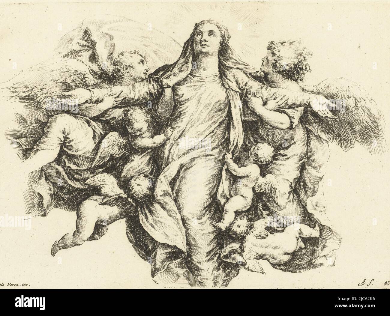 Assumption of the virgin mary into heaven hi-res stock photography and ...