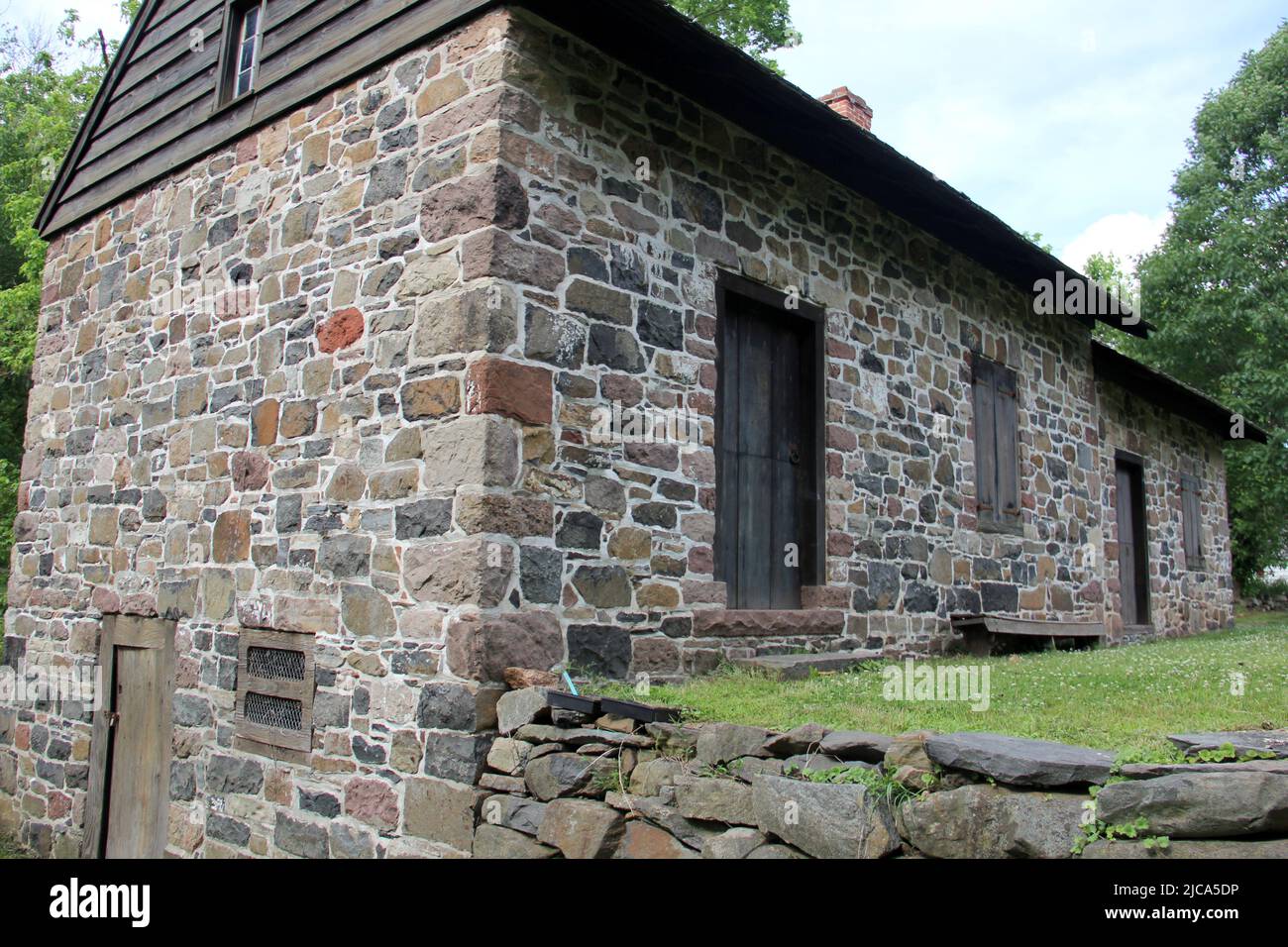 Christopher House, c. 1720, closeup shot, Historic Richmond Town