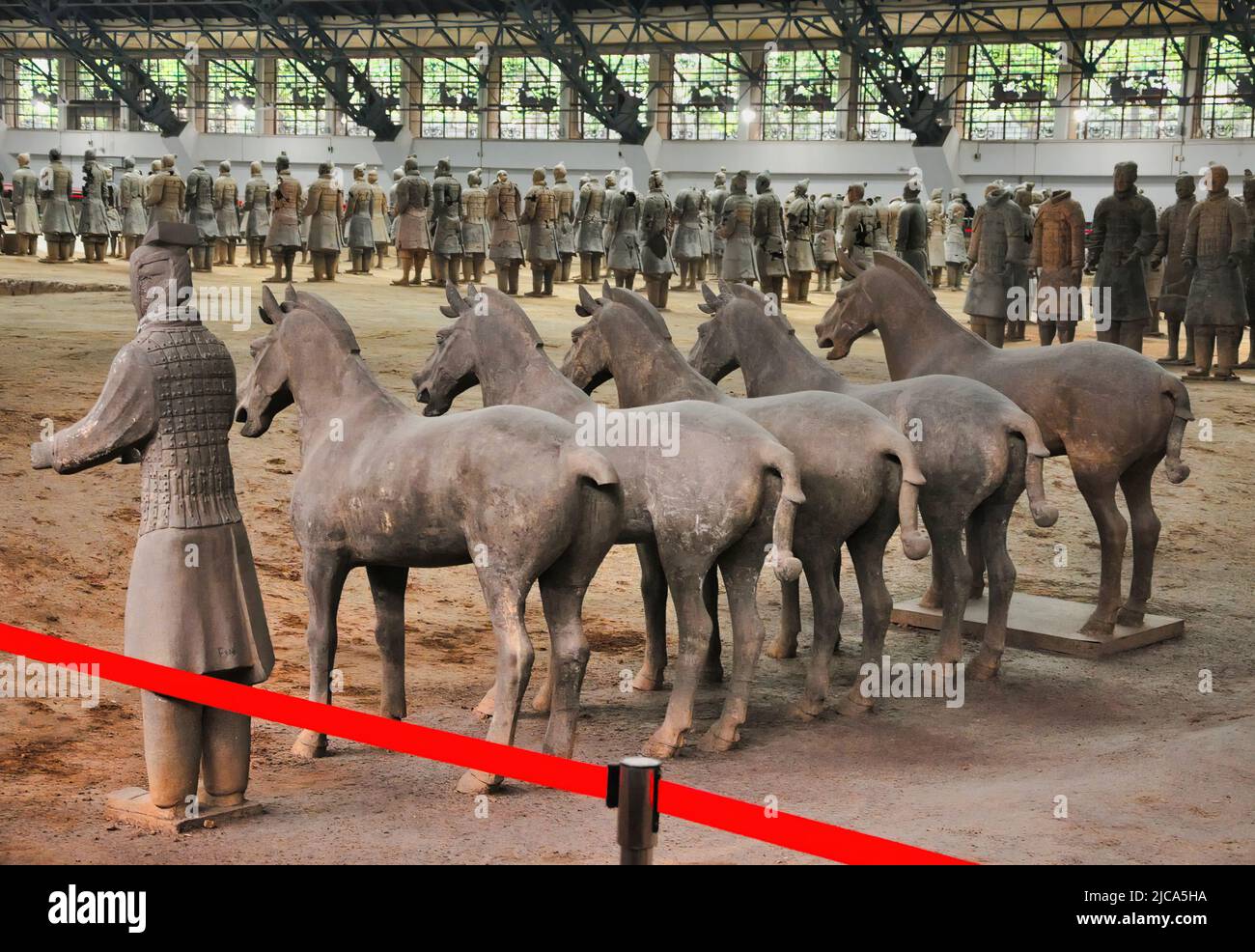 The Terracotta Army is a set of statues placed in the mausoleum of the