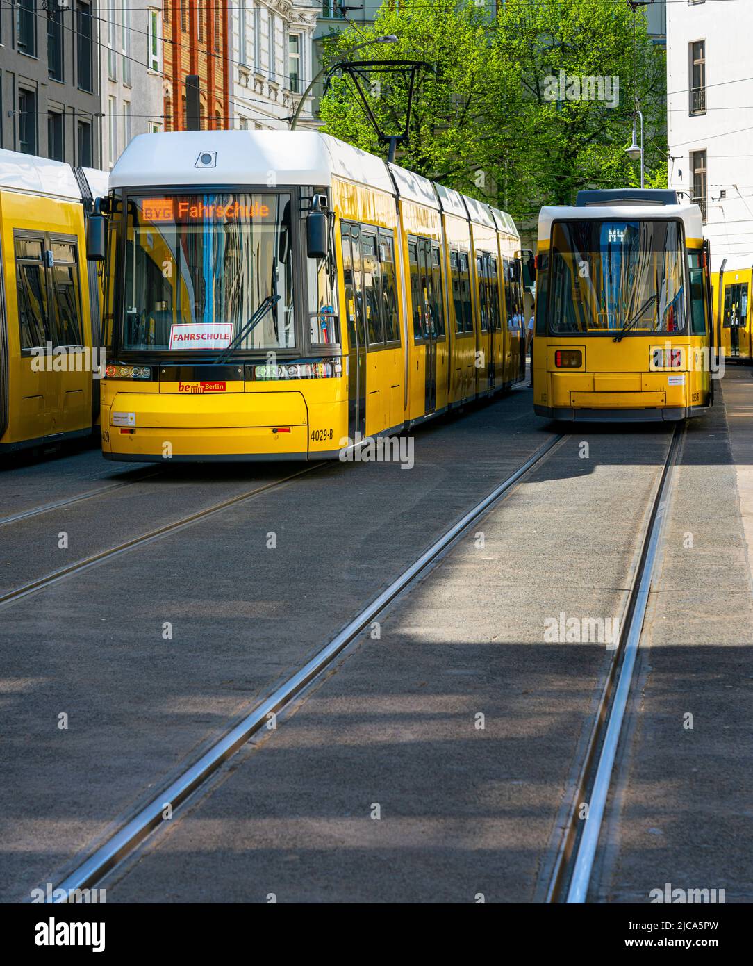 Strassenbahnen in Berlin Stock Photo