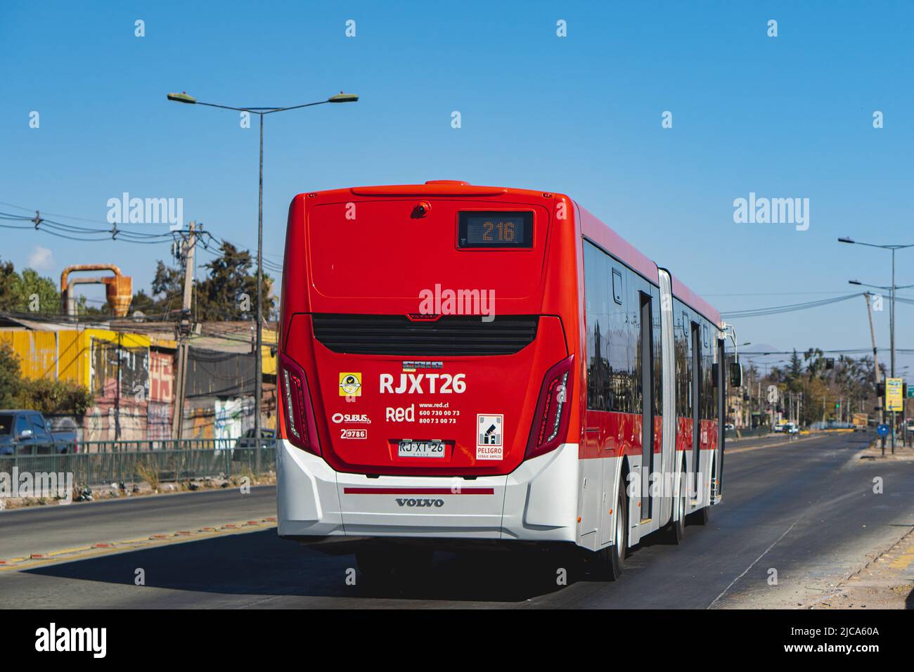 Santiago, Chile March 2022 A Transantiago, or Red Metropolitana de