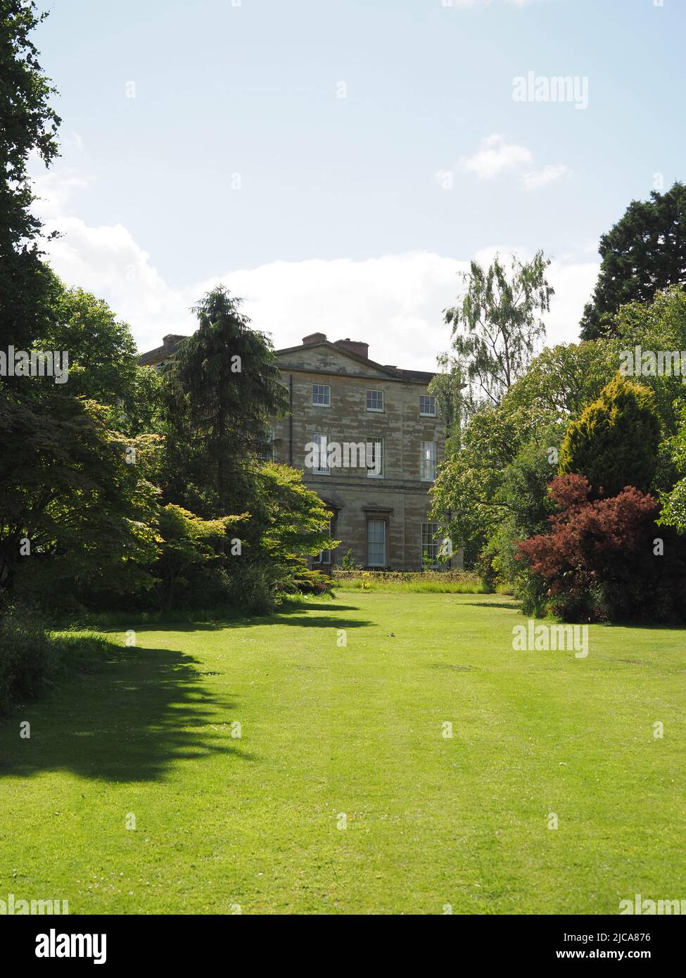 View of Courteenhall House during the Courtenhall Church Fete, June 2022, Northamptonshire, Uk Stock Photo