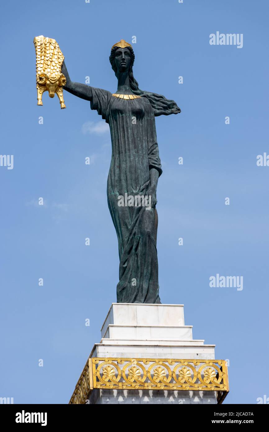 Batumi, Georgia - May 15 2022: Medea Statue in Batumi Europe Square Stock Photo