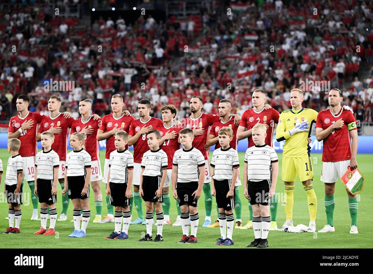 Budapest, Hungary. 11th June, 2022. Soccer Nations League A, Hungary