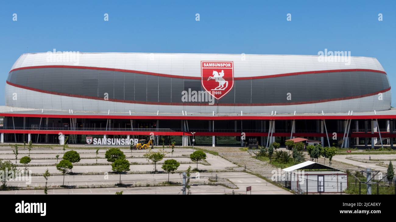 Samsun, Turkey - May 21 2022: Samsunspor football stadium exterior view Stock Photo