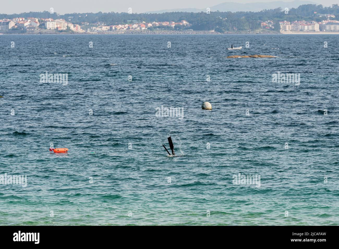 underwater fisherman diving in spanish beach coast Stock Photo Alamy