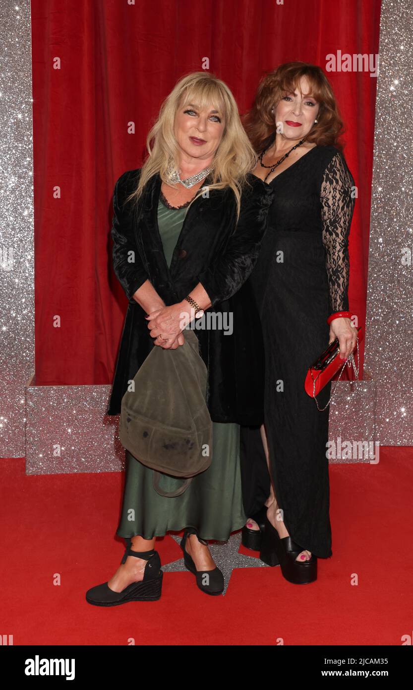 Helen Lederer and Harriet Thorpe arriving for the British Soap Awards