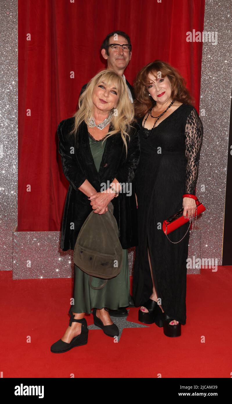 Helen Lederer, Ben Moor and Harriet Thorpe arriving for the British