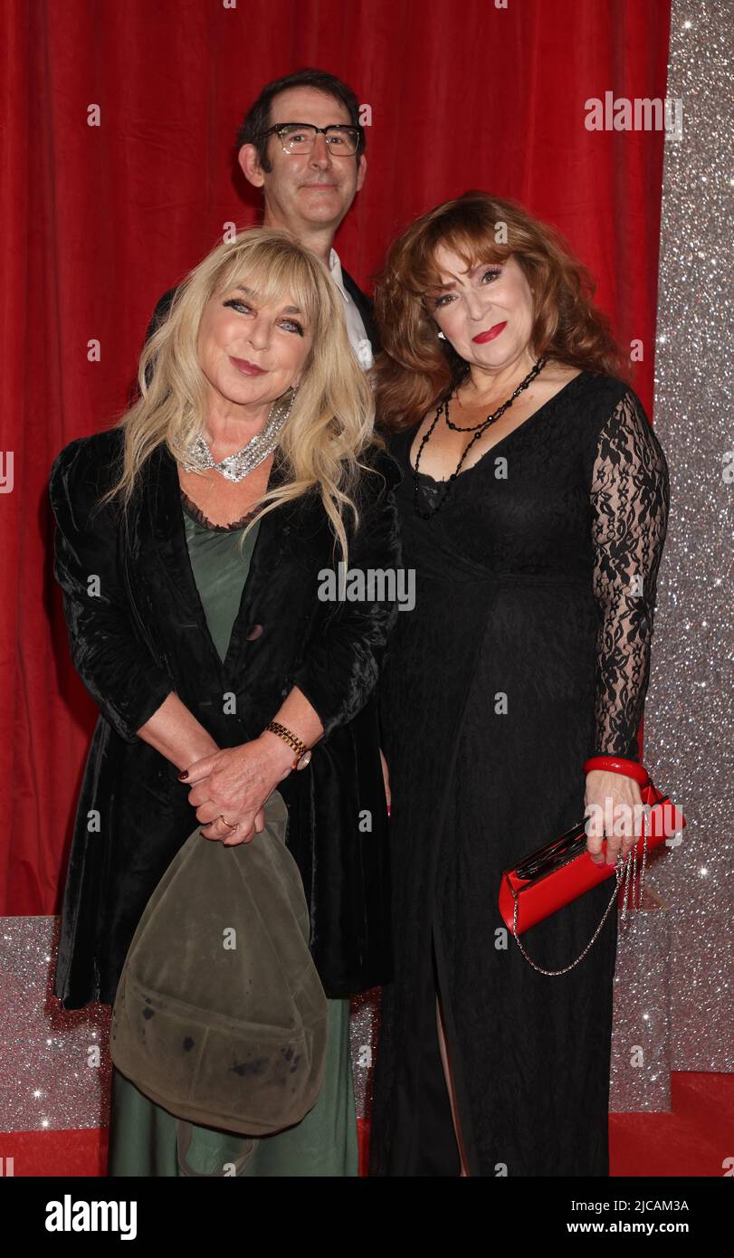 Helen Lederer, Ben Moor and Harriet Thorpe arriving for the British