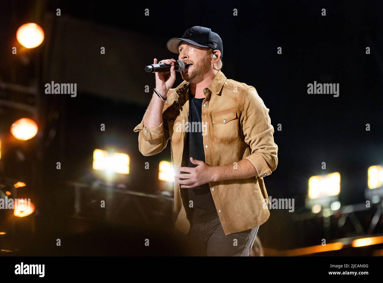 TENNESSEE JUNE 10 Cole Swindell performs during day 2 of CMA Fest 2022 at Nissan Stadium on