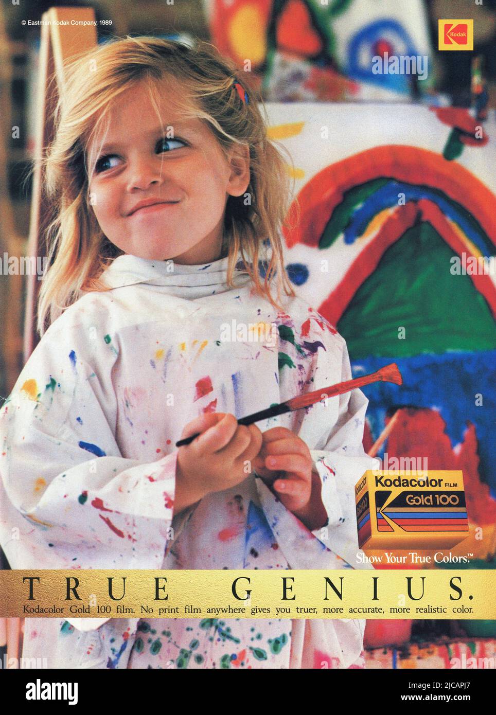 Vintage 'Time' Magazine Fall 1989 issue Advert, USA Stock Photo