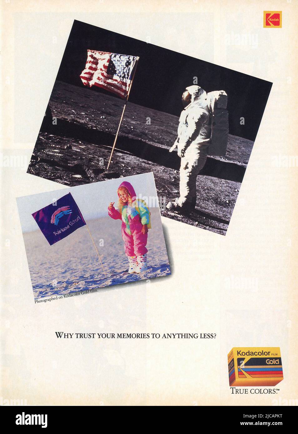 Vintage 'Time' Magazine Fall 1989 issue Advert, USA Stock Photo
