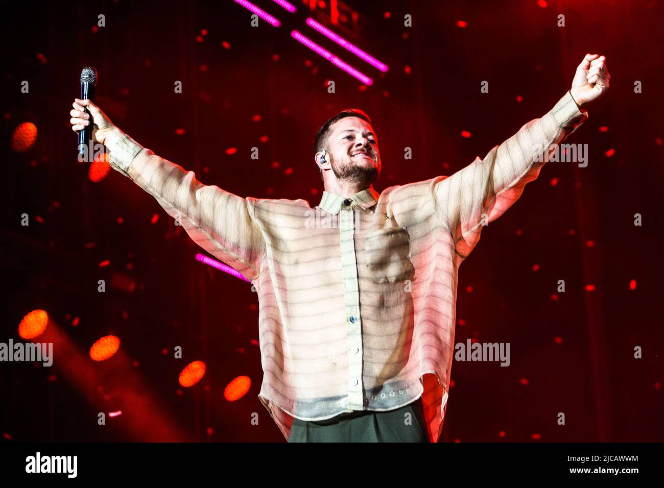 Milano, Italy. 11th June, 2022. Imagine Dragons in concert at IDAYS Festival in Milano, Italy, on June 11 2022. Credit: Mairo Cinquetti/Alamy Live News Stock Photo