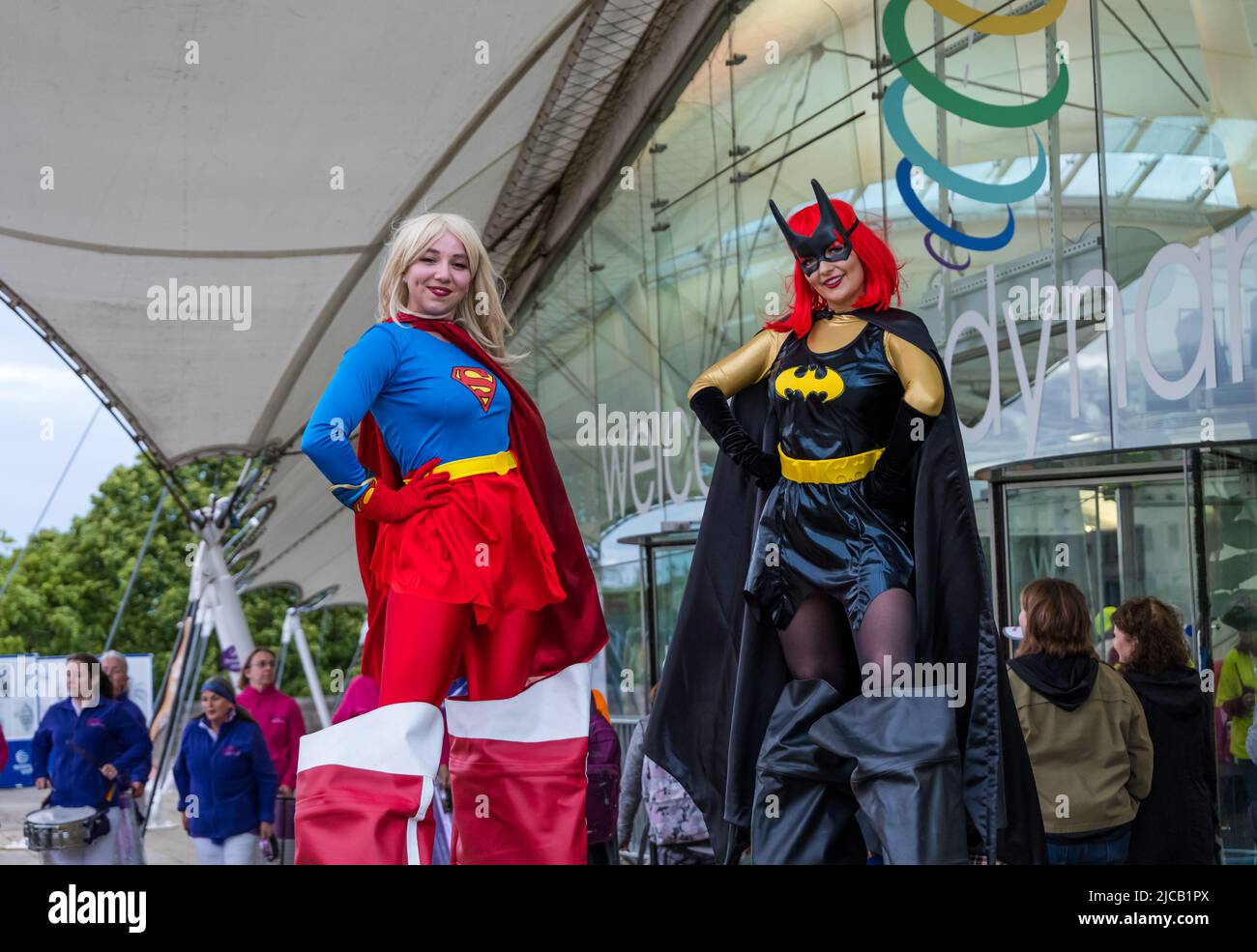 Edinburgh, Scotland, United Kingdom, 11th June 2022. Moonwalk 2022 participants gather at