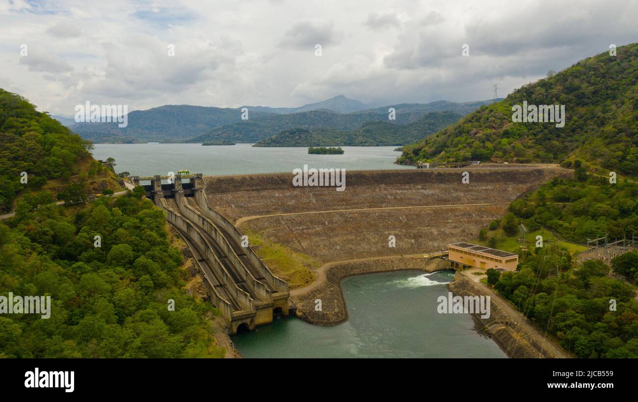 Dam and hydroelectric power station in the mountainous province