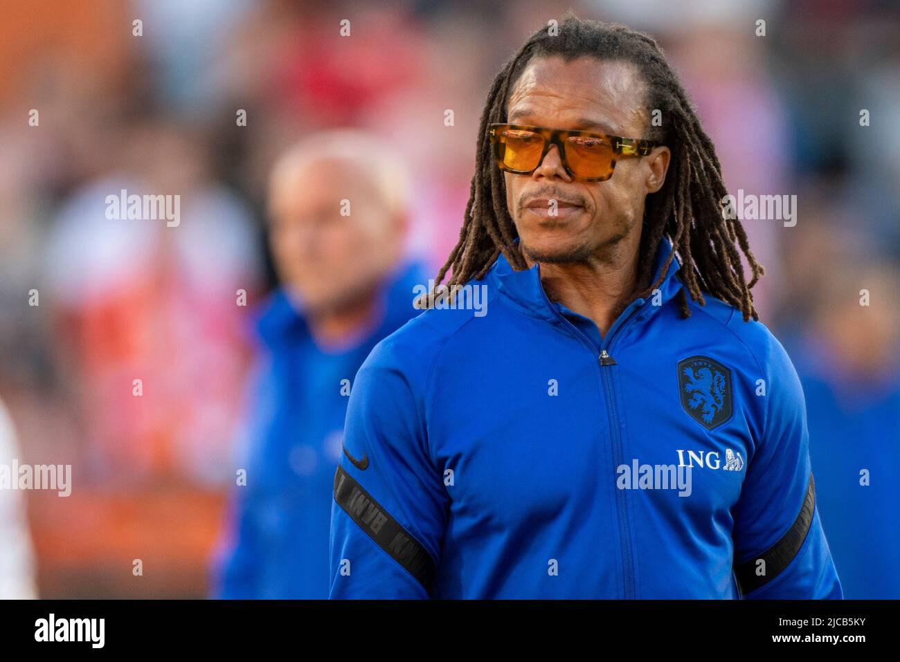 Rotterdam, Netherlands. 12th June, 2022. Edgar Davids during the UEFA Nations League, League A, Group 4 match between Netherlands and Poland at Feijenoord 'De Kuip' Stadium in Rotterdam, Netherlands on June 11, 2022 (Photo by Andrew SURMA/ Credit: Sipa USA/Alamy Live News Stock Photo
