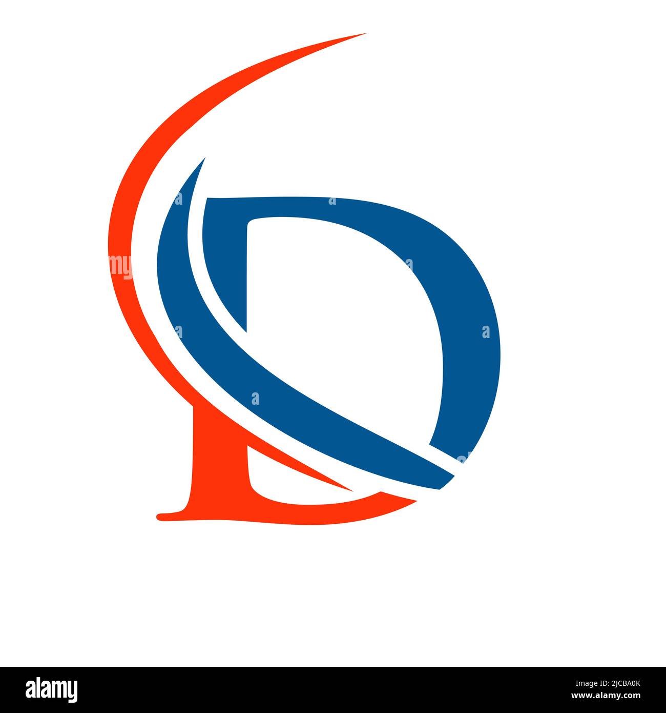 Modern Letter D Logo Template. D Letter Logo Design with Swoosh Icon