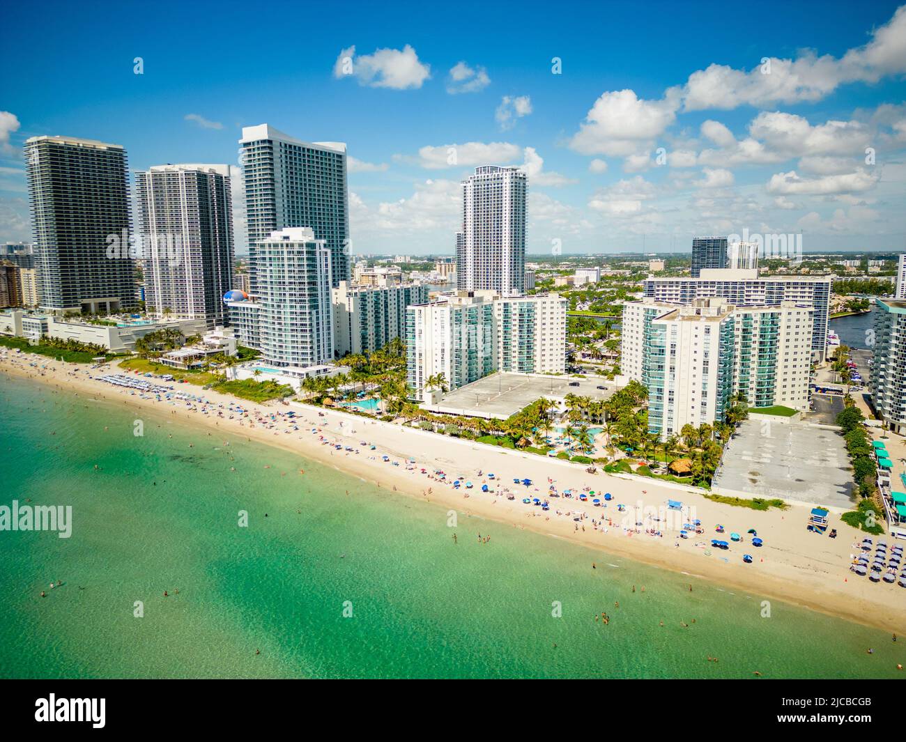 Aerial drone photo Hallandale Beach circa 2022 Stock Photo Alamy