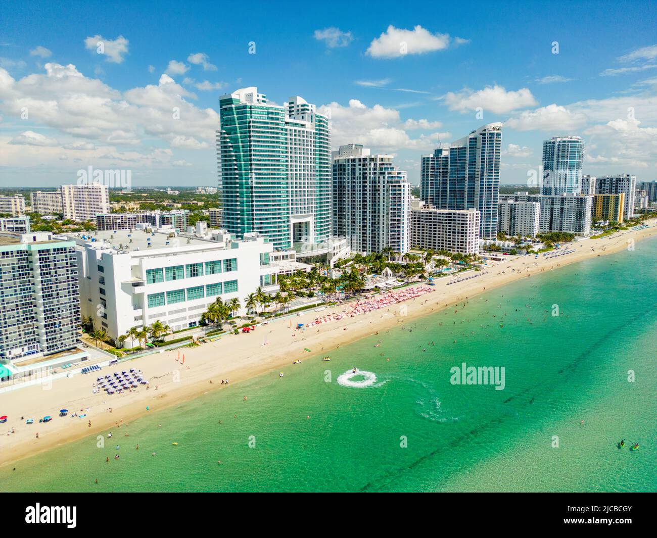 Aerial drone photo Hallandale Beach circa 2022 Stock Photo Alamy