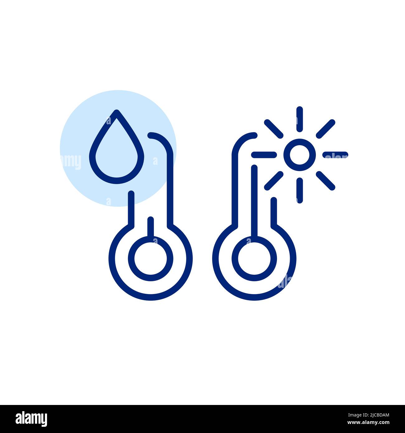 Home weather station. Digital indoor temperature and humidity sensor Stock  Photo - Alamy