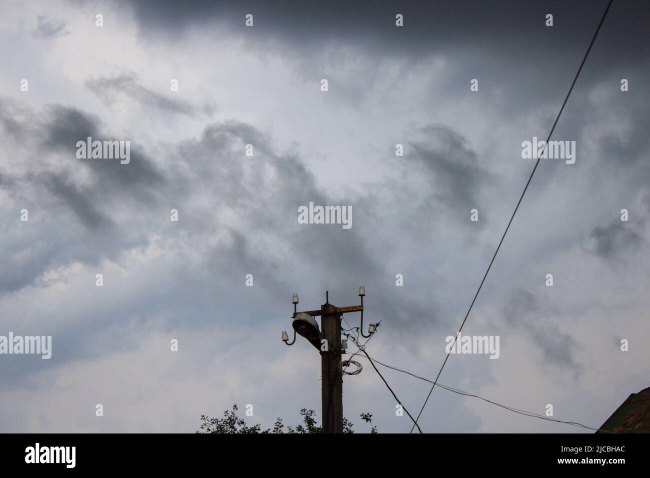 weather cloudy and dark sky before the storm Stock Photo - Alamy