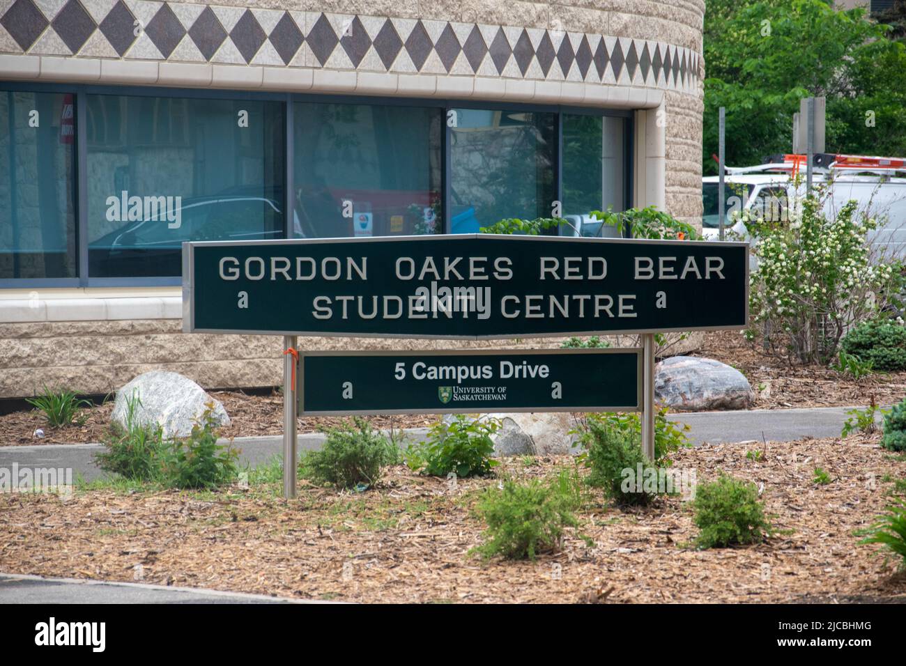 Gordon Oakes Red Bear Student Centre, University of Saskatchewan, Main Campus, Saskatoon, Saskatchewan. Stock Photo