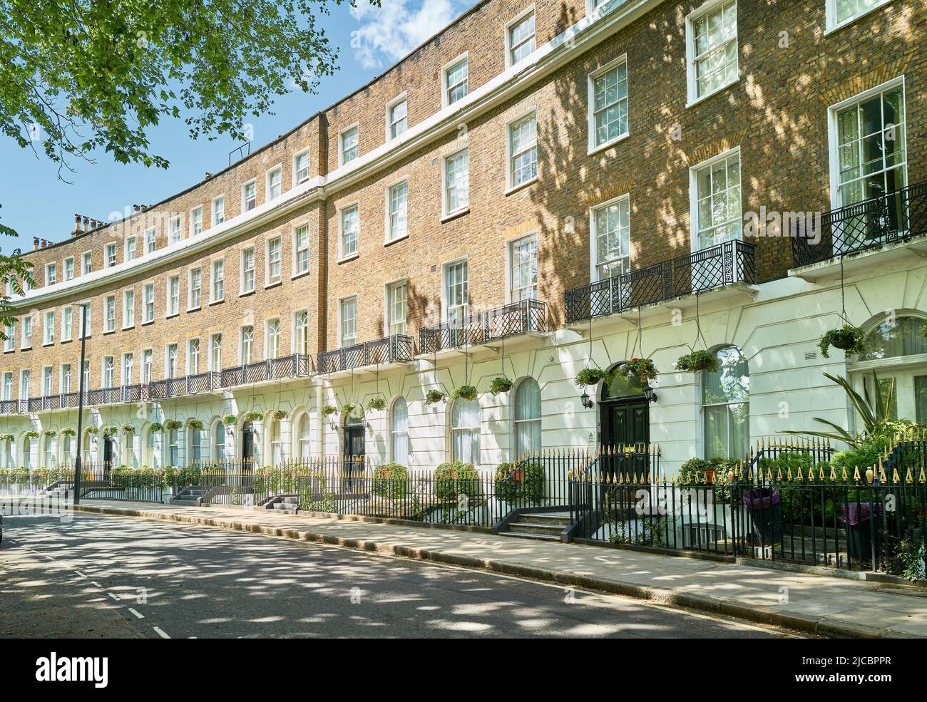 Terraced homes, Cartwright Gardens, London, England Stock Photo Alamy