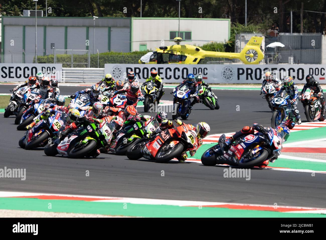 Start race SBK during the Motul FIM Superbike Championship Italian