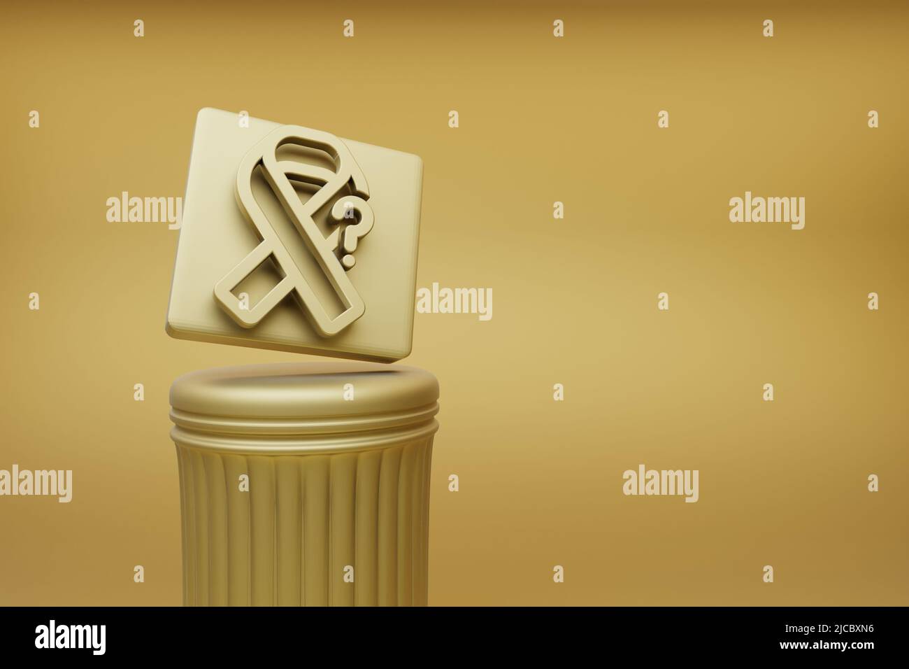 Beautiful abstract illustrations golden HIV Inconclusive symbol icons ...