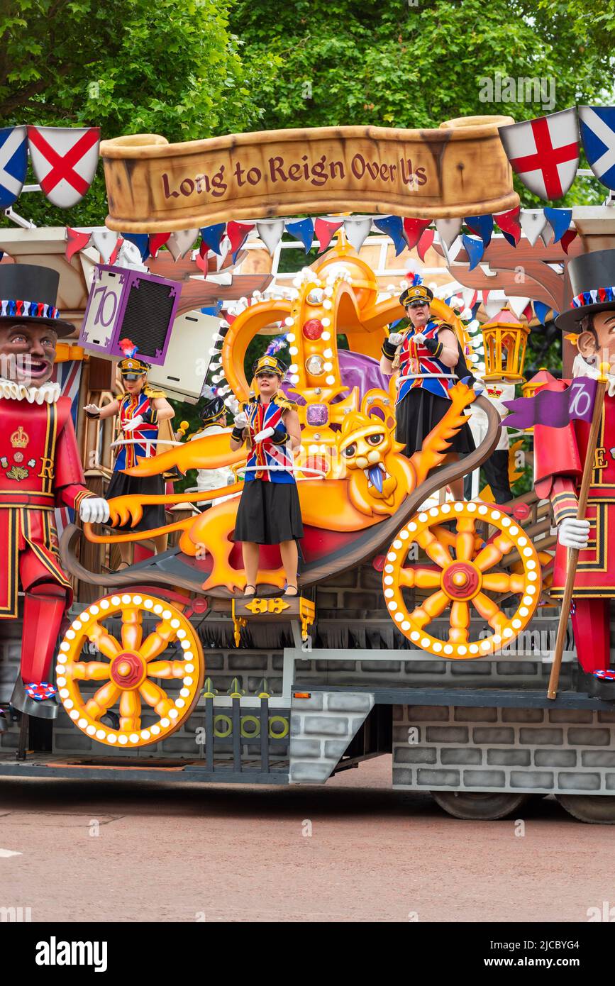Bridgwater Carnival's Jubilation section of the Queen's Platinum