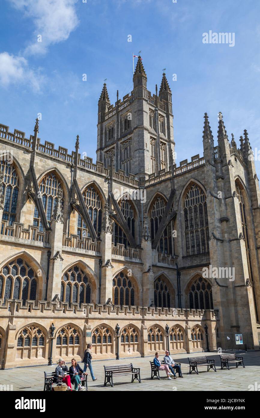 Bath Abbey, Bath, Somerset, England Stock Photo Alamy