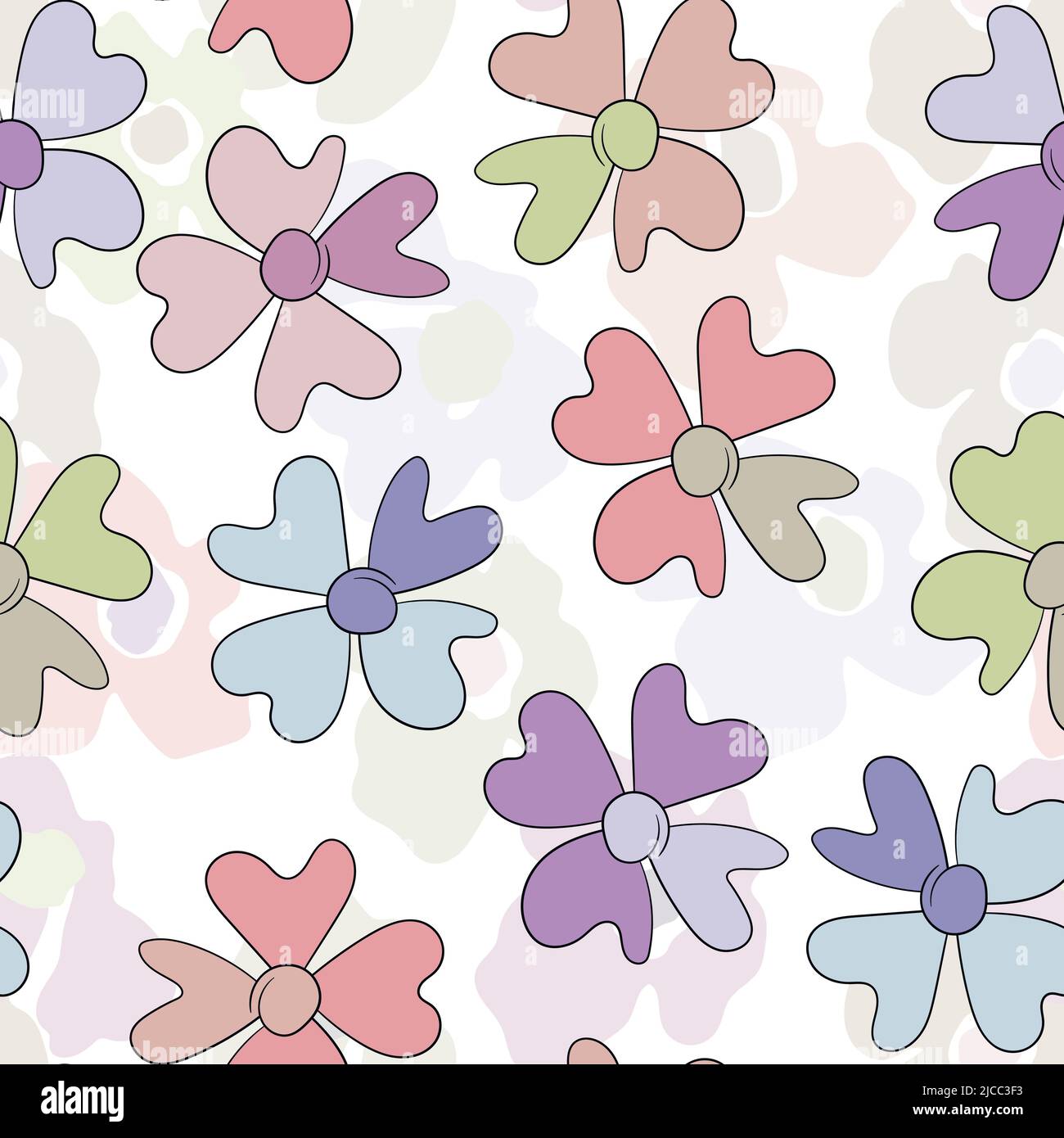 Seamless floral pattern with roses based on traditional folk art ...
