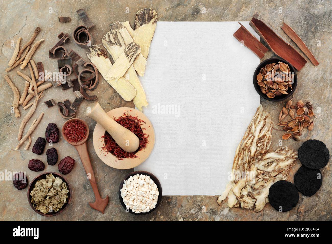 Chinese herbs and spice for alternative plant based herbal medicine