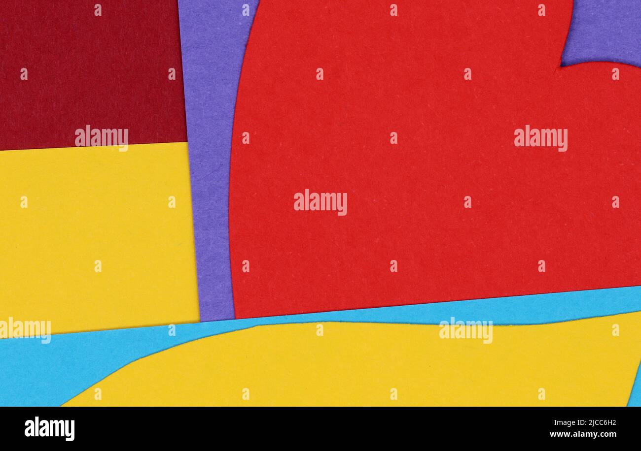 colored paper heart on colorful background Stock Photo - Alamy