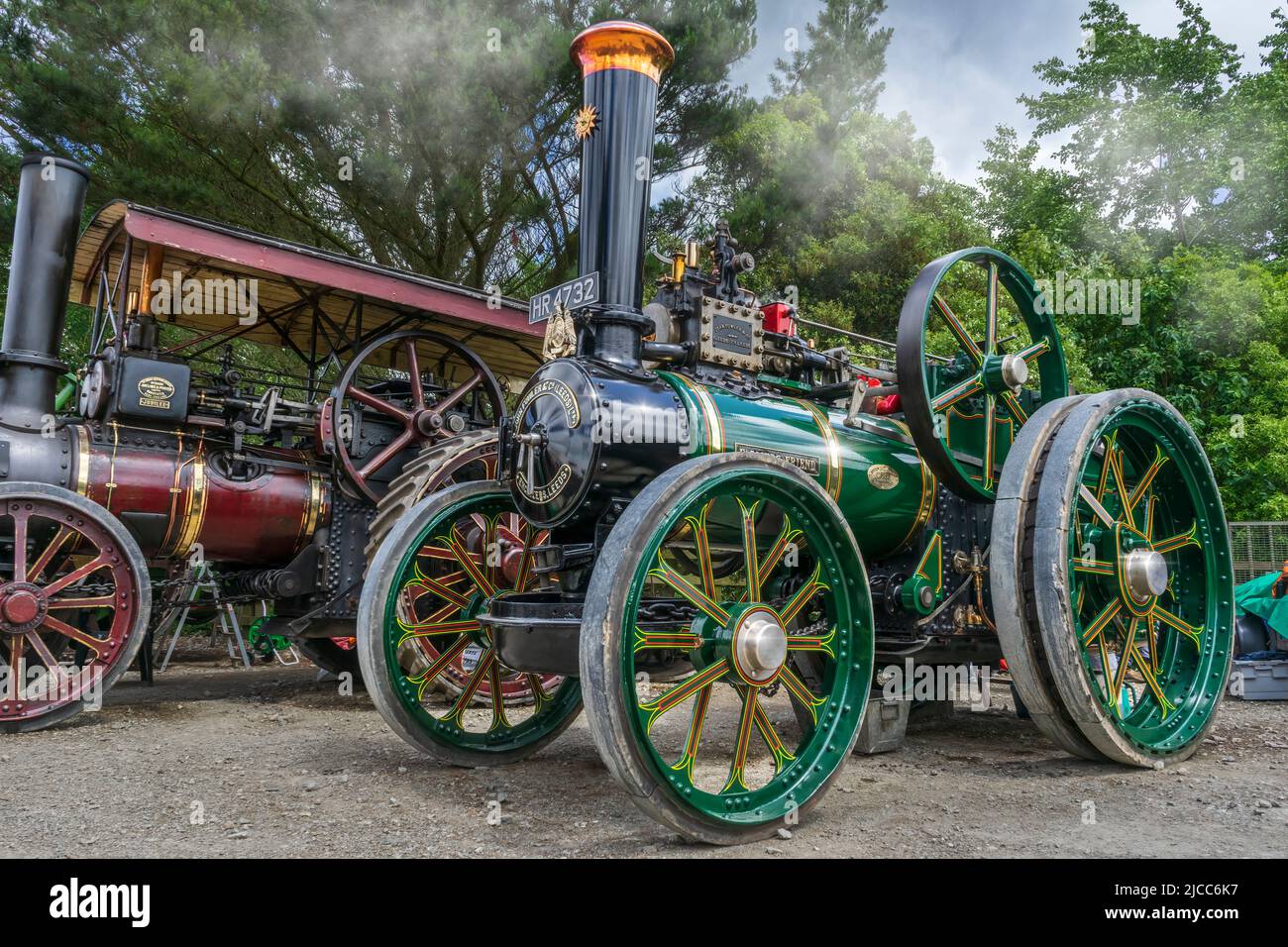 Fowler General Purpose Engine 9698 'Farmers Friend', built in 1903 by John Fowler & Co (Leeds) Limited, appearing at The Royal Cornwall Show 2022. Stock Photo