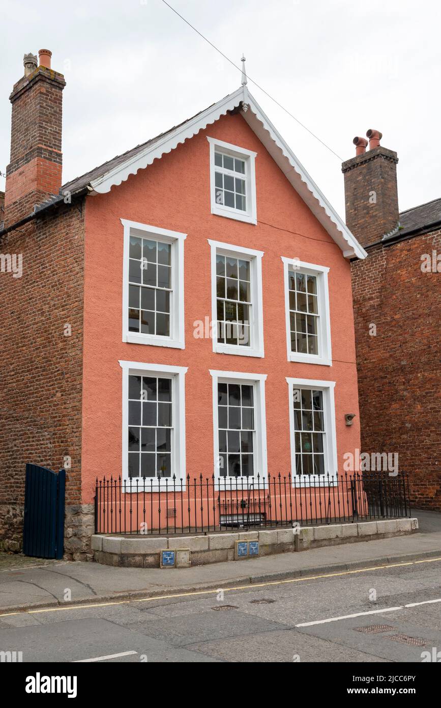 A beautiful old property on Castle Street, Ruthin, Denbighshire, North Wales, UK Stock Photo