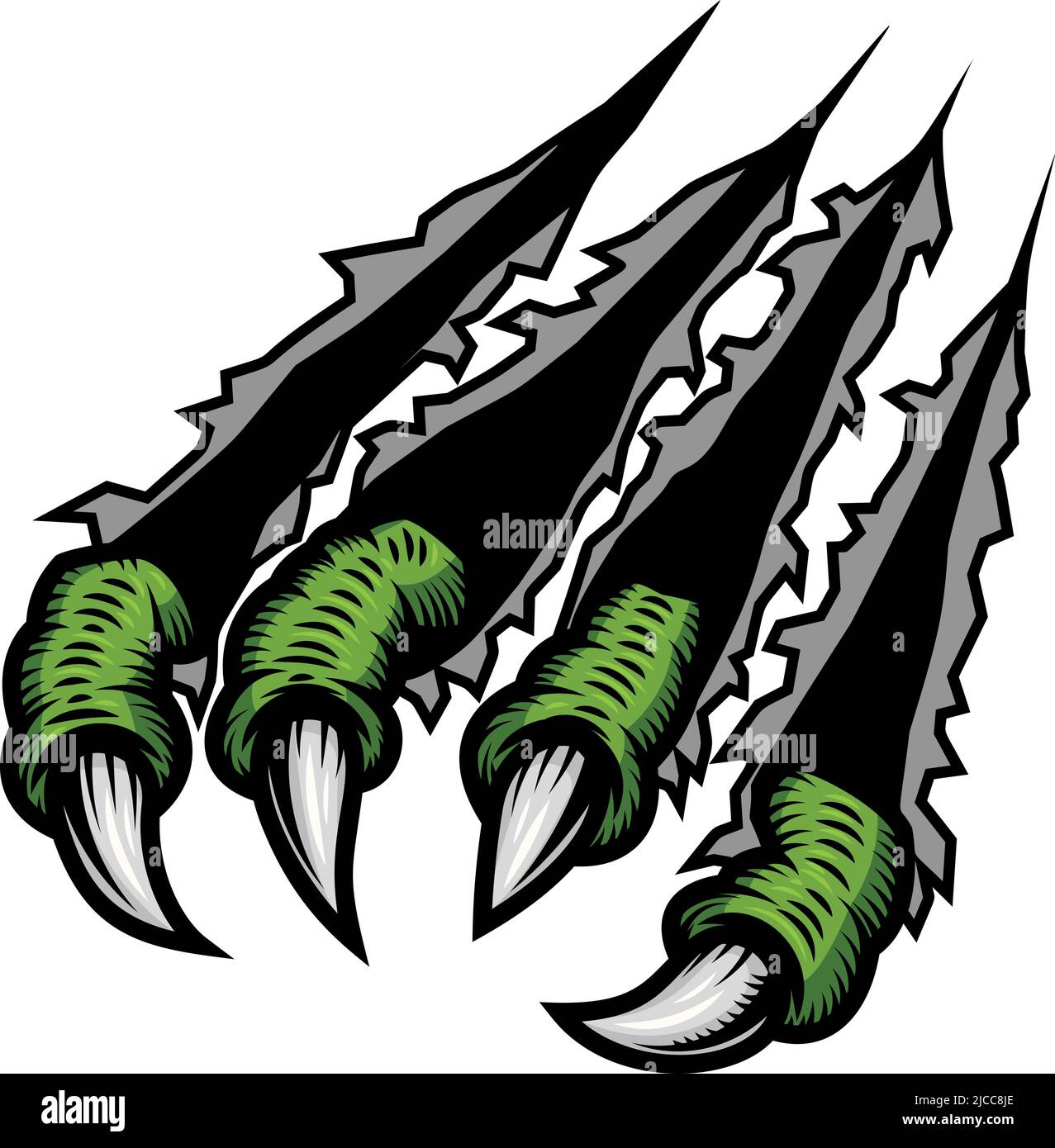 Monster claws scratching background. For poster, t shirt, decoration ...