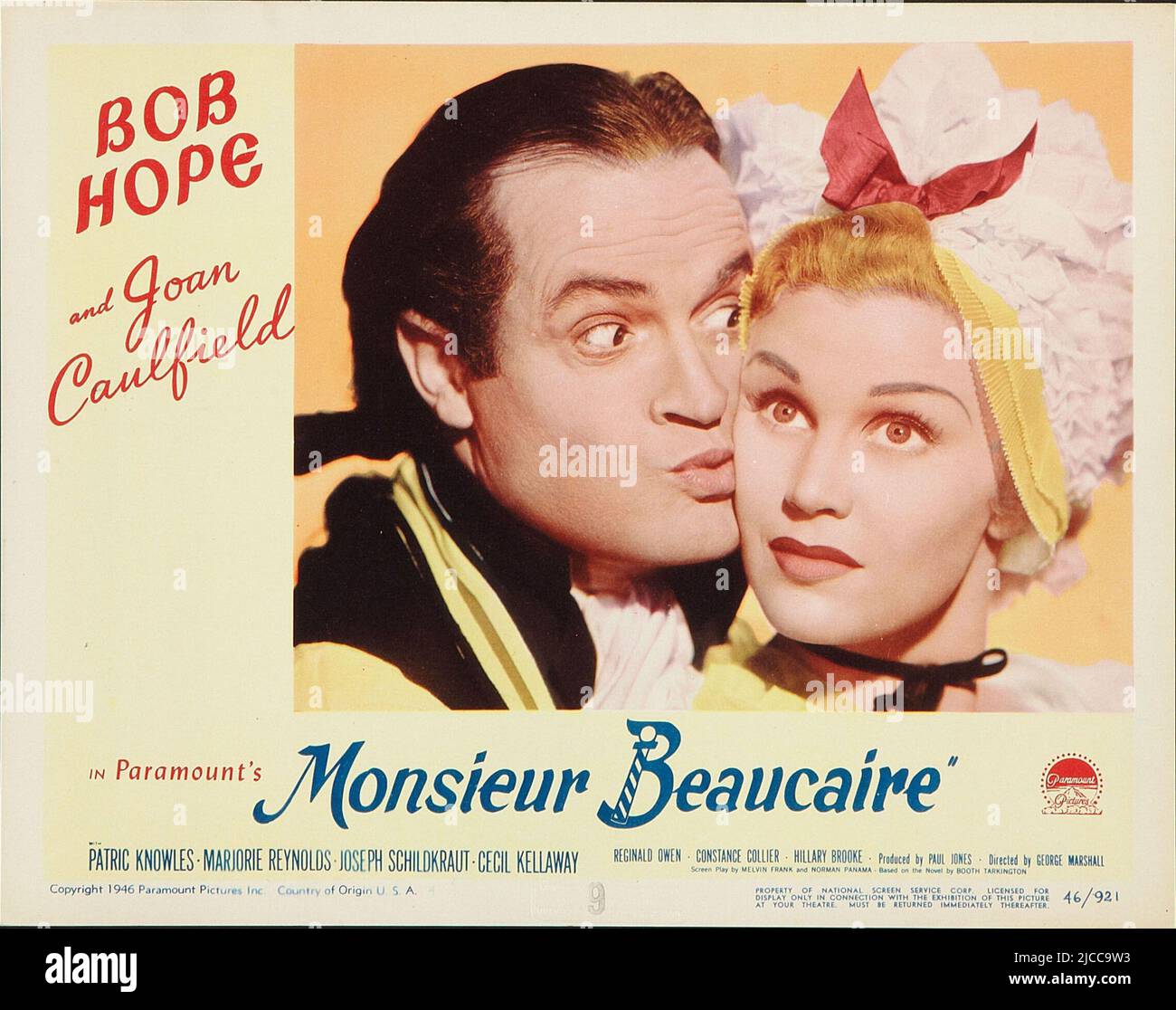 BOB HOPE and JOAN CAULFIELD in MONSIEUR BEAUCAIRE (1946), directed by