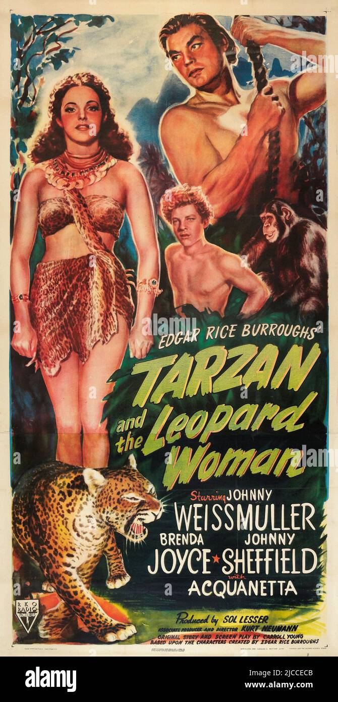 TARZAN AND THE LEOPARD WOMAN (1946), directed by KURT NEUMANN. Credit: RKO / Album Stock Photo