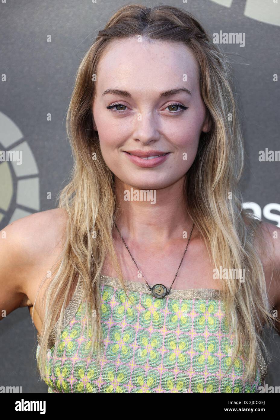 UNIVERSAL CITY, LOS ANGELES, CALIFORNIA, USA - JUNE 11: Irish actress Elva Trill arrives at the Charlize Theron Africa Outreach Project (CTAOP) 2022 Summer Block Party held at Universal Studios Backlot on June 11, 2022 in Universal City, Los Angeles, California, United States. (Photo by Xavier Collin/Image Press Agency) Stock Photo