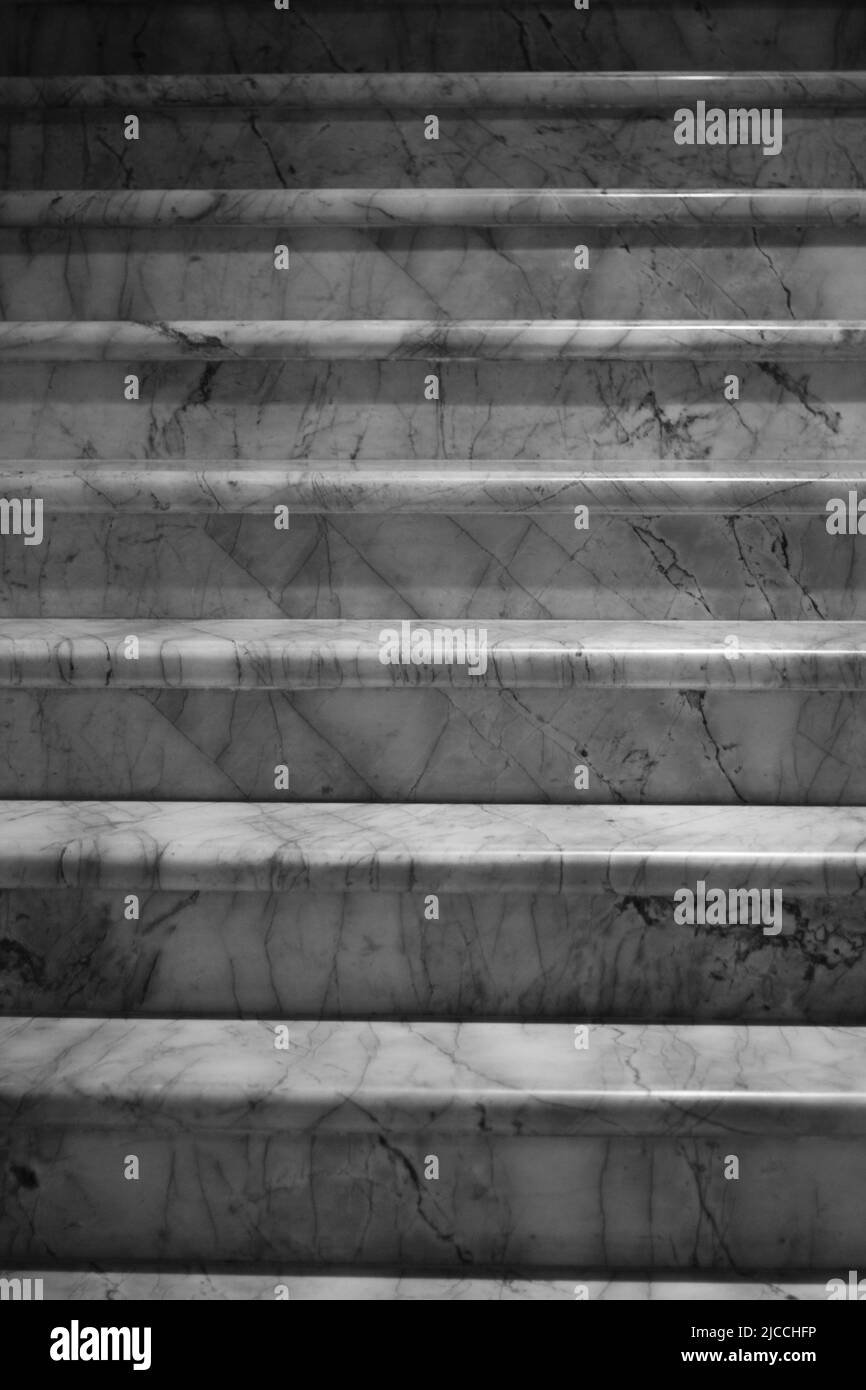 A full frame view of elegant marble stairs in black and white Stock Photo Alamy