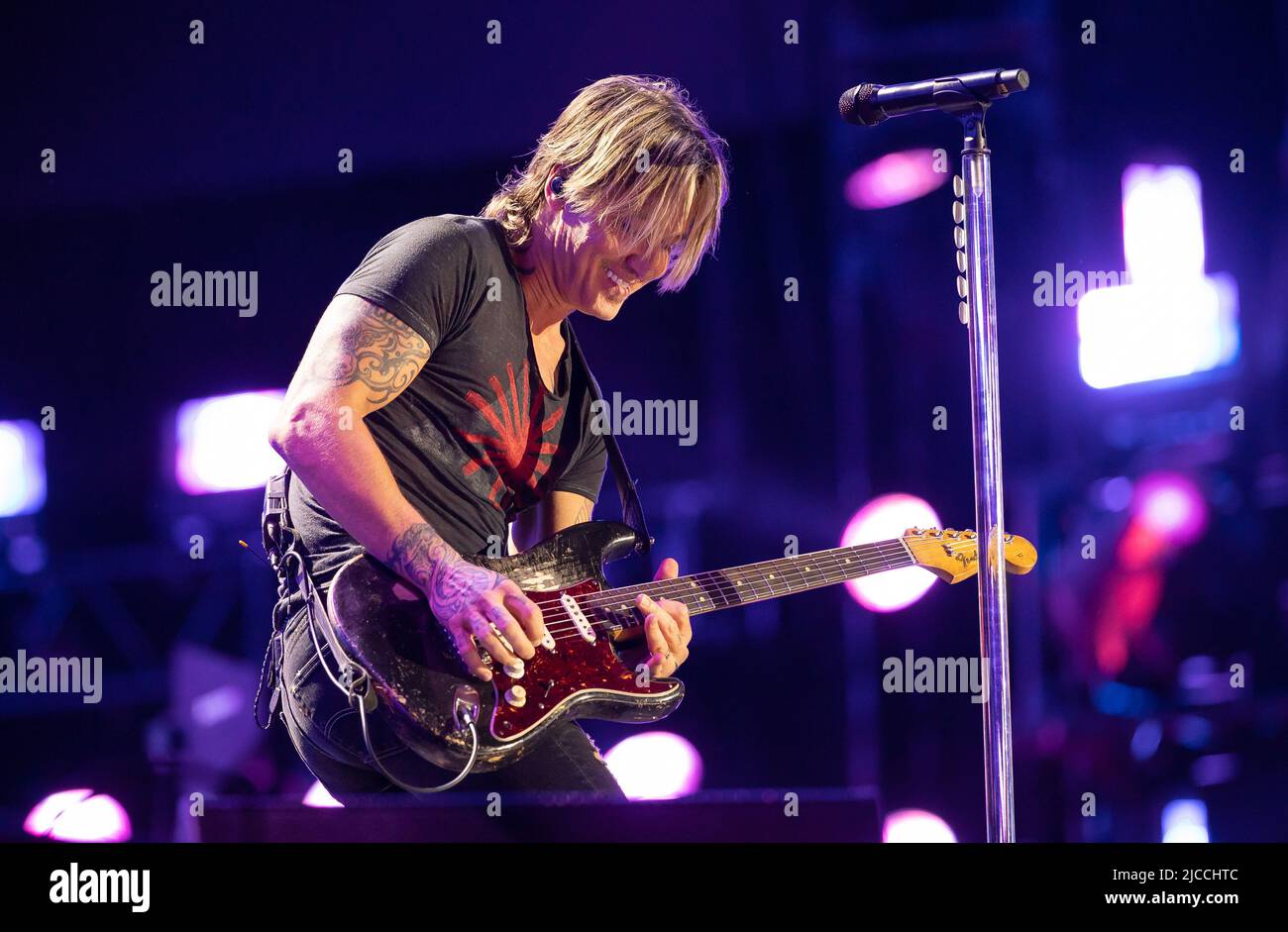 Keith Urban performs during day 1 of CMA Fest 2022 at Nissan Stadium on