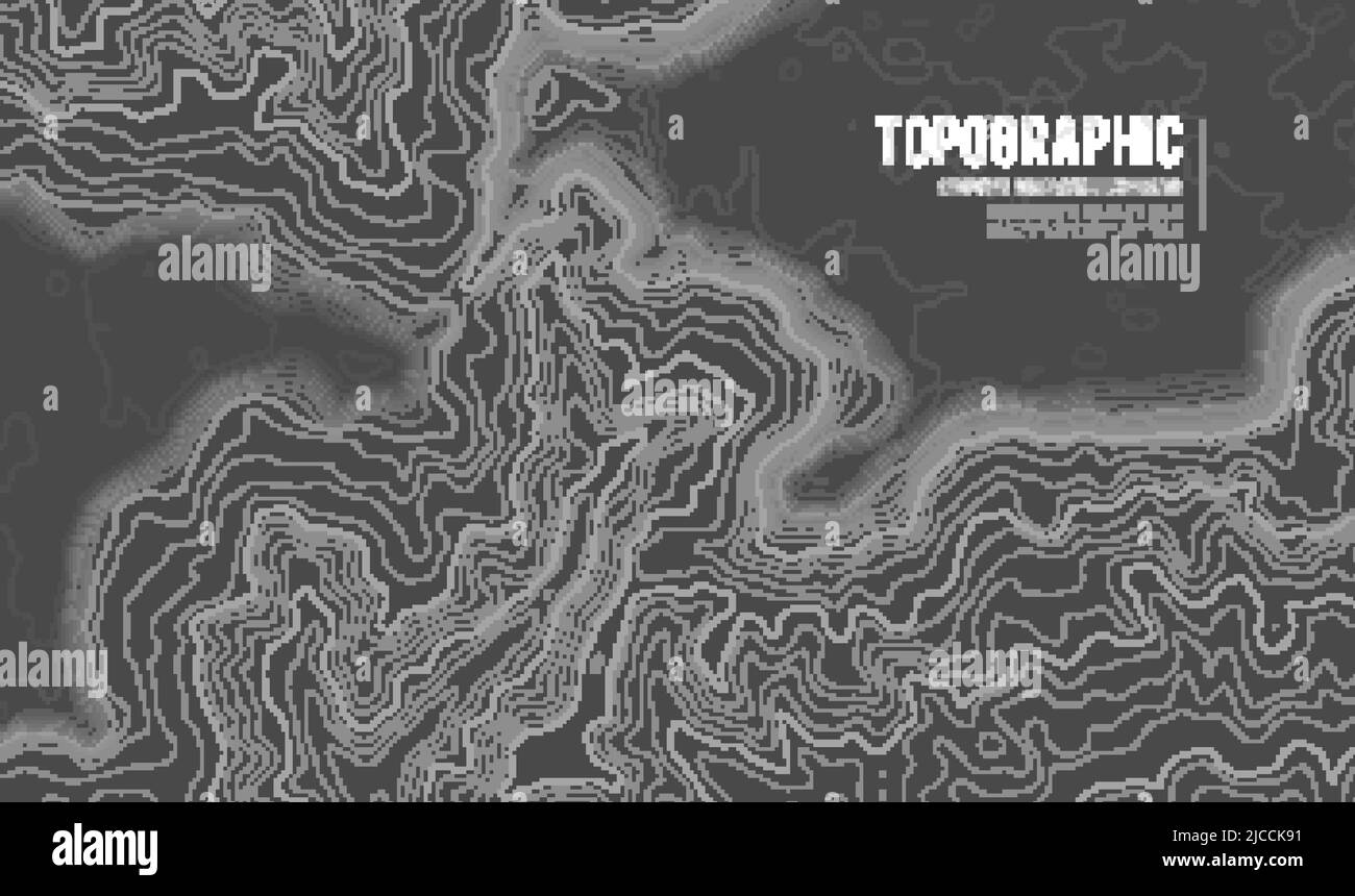 Grey contours vector topography. Geographic mountain topography vector