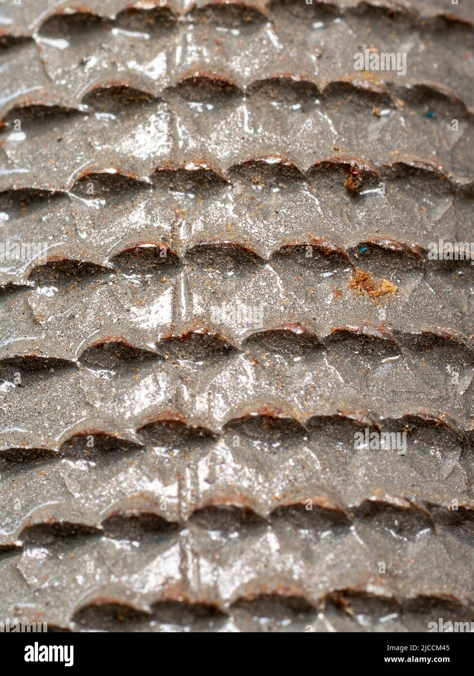 Metallic Raspb Metal rasp closeup isolated on white background Stock Photo - Alamy