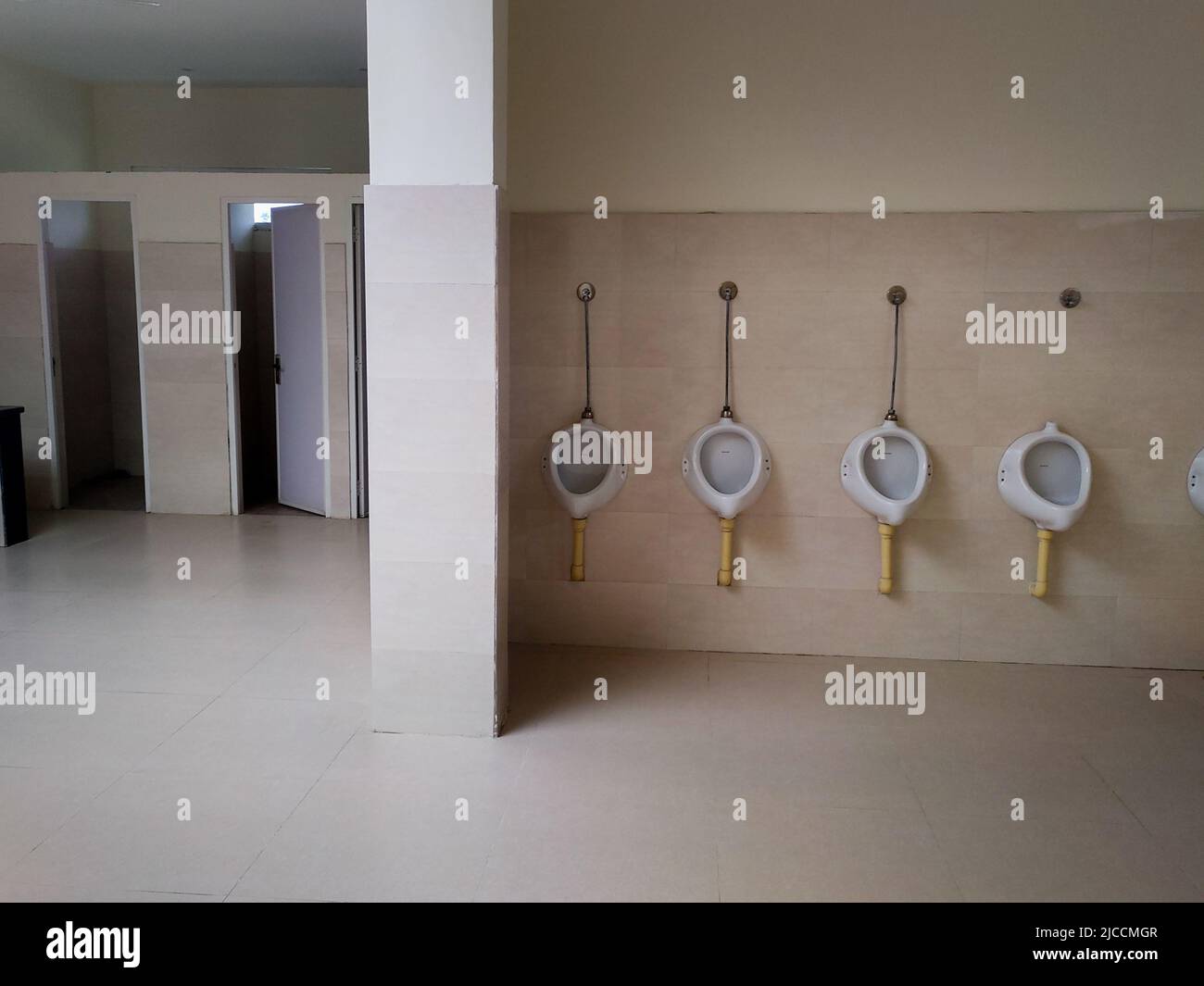 A shot of newly constructed public urinals and bathrooms. dehradun city